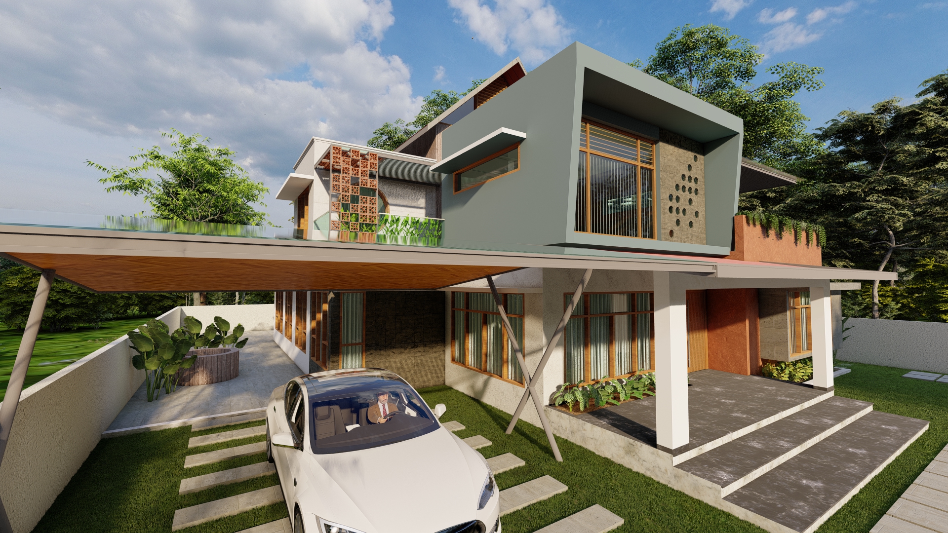 Contemporary façade